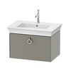 Тумба подвесная под раковину 68,4 см Duravit White Tulip, серый камень матовый (WT425109292) Duravit Тумбы