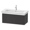 Тумба подвесная под раковину, 98,4х41 см Duravit White Tulip, графит матовый (WT424205858) Duravit Тумбы