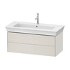 Тумба подвесная под раковину с 2-мя ящиками, 98,4 см Duravit White Tulip, белый сатиновый матовый (WT434203939) Duravit Тумбы