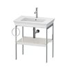 Консоль напольная 68,4 см, полотенцесушитель слева, Duravit White Tulip, белый сатиновый матовый (WT4543L3939) Duravit Консоль