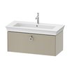 Тумба підвісна під раковину 98,4 см Duravit White Tulip, сіро-коричневий матовий (WT425206060) Duravit Тумби