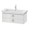 Тумба подвесная под раковину с 2-мя ящиками, 98,4 см Duravit White Tulip, белый (WT435208585) Duravit Тумбы