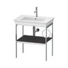 Консоль напольная 68,4 см, полотенцесушитель справа, Duravit White Tulip, графит (WT4543RH1H1) Duravit Консоль