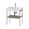 Консоль напольная 68,4 см, полотенцесушитель справа, Duravit White Tulip, серый камень (WT4543RH2H2) Duravit Консоль