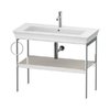 Консоль напольная 98,4 см, полотенцесушитель слева, Duravit White Tulip, белый сатиновый матовый (WT4544L3939) Duravit Консоль