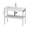 Консоль напольная 98,4 см, полотенцесушитель слева, Duravit White Tulip, белый (WT4544L8585) Duravit Консоль