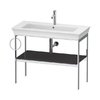 Консоль напольная 98,4 см, полотенцесушитель слева, Duravit White Tulip, графит (WT4544LH1H1) Duravit Консоль