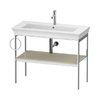 Консоль підлогова 98,4 см, полотенцесушитель зліва, Duravit White Tulip, сіро-коричневий (WT4544LH3H3) Duravit Консоль