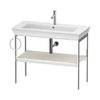 Консоль підлогова 98,4 см, полотенцесушитель зліва, Duravit White Tulip, скандинавський білий (WT4544LH4H4) Duravit Консоль