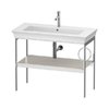 Консоль підлогова 98,4 см, полотенцесушитель праворуч, Duravit White Tulip, білий сатиновий матовий (WT4544R3939) Duravit Консоль