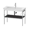 Консоль напольная 98,4 см, полотенцесушитель справа, Duravit White Tulip, графит матовый (WT4544R5858) Duravit Консоль
