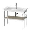 Консоль напольная 98,4 см, полотенцесушитель справа, Duravit White Tulip, серо-коричневый матовый (WT4544R6060) Duravit Консоль