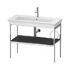 Консоль напольная 98,4 см, полотенцесушитель справа, Duravit White Tulip, графит (WT4544RH1H1) Duravit Консоль