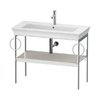 Консоль напольная 98,4 см 2 полотенцесушителя, Duravit White Tulip, белый сатиновый матовый (WT4547B3939) Duravit Консоль