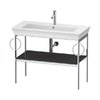Консоль напольная 98,4 см 2 полотенцесушителя, Duravit White Tulip, графит матовый (WT4547B5858) Duravit Консоль