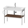 Консоль напольная 98,4 см 2 полотенцесушителя, Duravit White Tulip, орех американский (WT4547B7777) Duravit Консоль