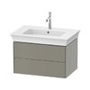 Тумба подвесная под раковину с 2-мя ящиками, 68,4 см Duravit White Tulip, серый камень матовый (WT434109292) Duravit Тумбы