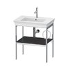 Консоль напольная 68,4 см, полотенцесушитель справа, Duravit White Tulip, графит матовый (WT4543R5858) Duravit Консоль