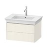 Тумба подвесная под раковину с 2-мя ящиками, 68,4 см Duravit White Tulip, скандинавский белый (WT43410H4H4) Duravit Тумбы
