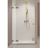 Душевая дверь Radaway Essenza Pro Brushed Gold DWJ 90 L (10099090-99-01L) двери Распашные наружу тон стекла Прозрачное 