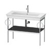 Консоль підлогова 98,4 см 2 рушникосушки, Duravit White Tulip, графіт (WT4547BH1H1) Duravit Консоль