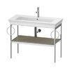 Консоль підлогова 98,4 см 2 рушникосушки, Duravit White Tulip, сірий камінь (WT4547BH2H2) Duravit Консоль