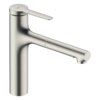 Змішувач для кухні з висувним виливом sBox Hansgrohe Zesis M33 160, нержавіюча сталь (74823800) Для кухні Нержавіюча сталь