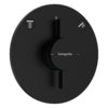 Змішувач прихованого монтажу для душу Hansgrohe DuoTurn S, чорний матовий (75418670) Для душа Чорний матовий