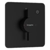 Смеситель скрытого монтажа для душа Hansgrohe DuoTurn Q, черный матовый (75614670) Для душа Черный матовый