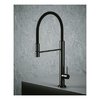 Смеситель для кухни с ручным душем Quadro Design Inox, черный матовый (398 ON) Для кухни Черный матовый