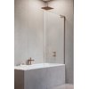 Стационарная шторка для ванны Radaway Modo SL Brushed Copper PNJ II 90R (10316090-93-01R) Radaway Modo SL Стаціонарні