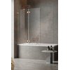 Распашная шторка для ванны Radaway Essenza Pro Brushed Copper PND II 140L (10102140-93-01L) Essenza Pro Распашные 