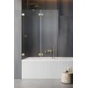 Распашная шторка для ванны Radaway Essenza Pro Brushed Gold PND II 140L (10102140-99-01L) Essenza Pro Распашные 