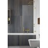 Стационарная шторка для ванны Radaway Essenza Pro Brushed Gold PNJ II 90 (10101090-99-01) Essenza Pro Стационарные 