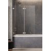 Распашная шторка для ванны Radaway Essenza Pro Brushed Nickel PND II 100L (10102100-91-01L) Essenza Pro Распашные 