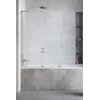 Раздвижная шторка для ванны Radaway Furo SL Brushed Nickel PND II 110L (10309588-91-01L+10112544-01-01) Radaway Furo SL Розсувні