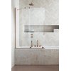 Раздвижная шторка для ванны Radaway Furo Brushed Copper PND II 110L (10109588-93-01L+10112544-01-01) Furo Раздвижные 