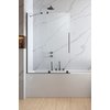 Раздвижная шторка для ванны Radaway Furo Brushed GunMetal PND II 160L (10109838-92-01L+10112794-01-01) Radaway Furo Розсувні