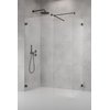 Душевая перегородка Radaway Essenza Pro Brushed GunMetal Walk-in III 95x135 см (10103095-92-01+10103135-92-01+389000-92) walk-in Прозрачное