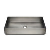 Раковина накладная 60*35 см Gessi Habito, нерж. сталь (54606-239) На столешницу Прямоугольные