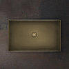 Раковина накладная 60*35 см Gessi Habito, бронза матовая (54606-726) На столешницу Прямоугольные