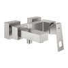 Змішувач для ванни Grohe Eurocube, нержавіюча сталь (23140dc0) Для ванни, Для душа Нерж. сталь