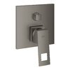 Смеситель для душа с переключателем на 3 потребителя Grohe Eurocube, графит матовый (24094AL0) Для ванны, Для душа Графит, Черный, Черный матовый