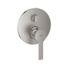 Смеситель с переключателем на 3 положения Grohe Lineare, суперсталь (24095DC1) Для ванны, Для душа Нерж. сталь