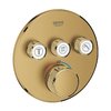 Термостат для встраиваемого монтажа на 3 потребителя Grohe Grohtherm SmartControl, холодный рассвет матовый (29121GN0) Для ванны, Для душа Золото матовый