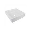 Раковина накладная 40 см Grohe Cube Ceramic, белый (3948200H) На столешницу Квадратные
