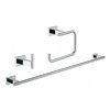 Набор аксессуаров для ванной комнаты Grohe Essentials Cube, хром (40777001) Бумагодержатели, Крючки для халатов и полотенец, Полотенцедержатели Grohe