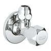 Вентиль кутовий універсальний 1/2" -3/8 " Grohe, хром (2201700m) Grohe 