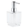 Дозатор для рідкого мила Grohe Selection Cube, хром / матове скло (40805000) Дозатори рідкого мила Grohe