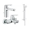 Набір змішувачів для ванни з душовим гарнітуром Grohe Eurosmart Cosmopolitan, хром (UA126112M0) 